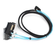 Lot Mini SAS 36P SFF-8087 to 4 SFF-8482 Connectors With SATA Power Cable 3FT 1M picture