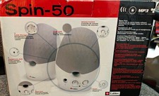 Labtec Spin-50 2.0 Wired Computer Speakers 3.5mm, Volume, Headphone Jack picture