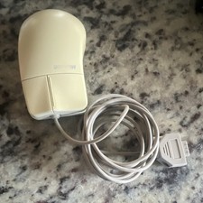 Microsoft Serial Mouse 2.0A Wired RS-232 Scroll Wheel White 80964 picture