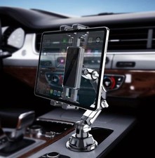 IPad Cup Holder Car Mount Heavy Duty 360° Rotation Adjustable Universal Tablet  picture