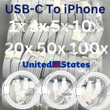 Wholesale Lot Fast Charger PD USB C/Type-C Cable For iPhone 14 13 12 11 Pro Max picture