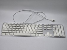 APPLE A1243 USB WIRED ALUMINUM KEYBOARD FOR IMAC - SILVER picture