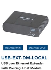 Crestron USB-EXT-DM-LOCAL USB over Ethernet Extender with Routing, Host Module picture