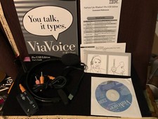 IBM Via Voice Release 10 Windows W/ Stereo Headset You Talk It Types     s picture