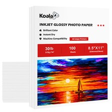 Lot 40-500 Koala 30lb Inkjet Photo Paper 8.5X11 Glossy, Semi-Gloss, Pearl Glossy picture