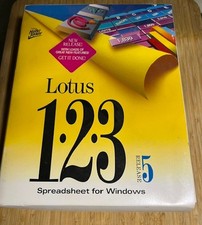 Lotus 123 Release 5, 3.5” Diskettes Spreadsheet For Windows 3.1 DOS 3.3 picture