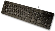 USB Keyboard Full Size Slim Design with Russian English Cyrillic Letters picture