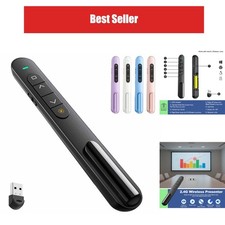 QUI Wireless Presentation Clicker with Volume Control, 2.4GHz USB Presenter picture