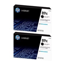 HP 89X Black High Yield Toner Cartridge, 10,000 Pages (CF289X), Pack Of 2 picture