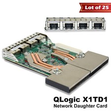 Lot of 25 Dell QLogic QL41164 Quad-Port 10GbE RJ-45 Network Daughter Card X1TD1 picture