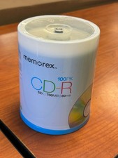 Memorex 100 Pack Recordable CD-R 52X 700MB 80 Min New Sealed picture