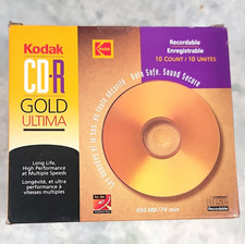 Kodak Gold Ultima CD-R Recordable 10-Pack 650MB/74min 1x-8x Jewel Case picture