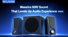 2.1 PC Speakers w Subwoofer Bluetooth 5.4 60W Peak Power -  picture