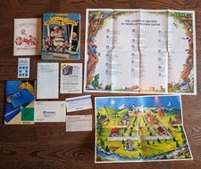 Mixed-Up Mother Goose Sierra Vintage Big Box Map Poster Manual Etc ONLY NO DISKS picture