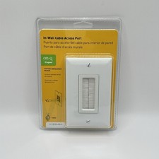 On-Q/Legrand Cable Access Wall Plate, White WP1014-WH-V1 picture