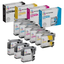 LD Compatible For Brother LC103 9pk HY Ink LC103B LC103C LC103M LC103Y MFCJ245 picture