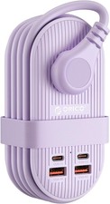ORICO 7in1 65W USB Travel Power Strip Charging Station with 3AC 2 USB-A 2 USB-C picture