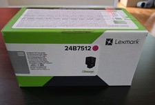 Genuine Lexmark 24B7512 Magenta Toner Cartridge NEW Sealed picture