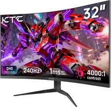 High-Performance 32-Inch 240Hz Curved Gaming Monitor - 178° Viewing Angle picture