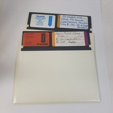 Vintage Apple II Print Shop PS Comp. FTS Fonts Etc 5.25” Floppy Disk picture
