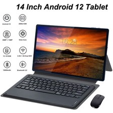 14in 4G Tablet Android 12 12GB RAM 512GB ROM 2000x1200 IPS Bundle Keyboard Case picture