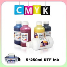 CMYKW DTF INK 5 Color For Epson A3 1390/1800 DTF T-Shirt Printer 5*250ml picture