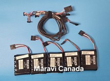 Lot 5 LSi 49571 TPL 13.5v 6.4F RAID Controller Battery w/  cache cable tested picture