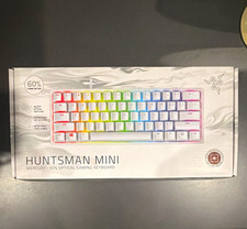 Razer Huntsman Mini Mercury 60% Optical Gaming Keyboard White USB-C Illuminated picture