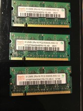 1.5GB DDR2 Hynix PC667 SO-DDR2 Notebook Memory RAM (3x512MB) picture