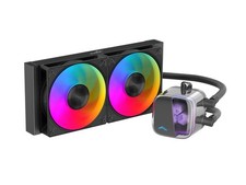 SAMA L70 240mm Liquid CPU Cooler AIO Cooler with ARGB Infinity Mirror Effect 2x1 picture