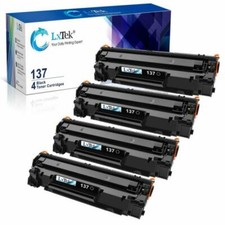 LxTek 137 CRG-137 Black Toner Cartridge for Canon 137 - 4 Pack picture