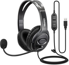 MAIRDI USB Headset with Microphone for PC, Computer Headset with Mic Noise Cance picture