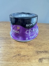 Sony CD-R Music 50 Pack 80 Minute Blank Recordable 50 Discs - READ picture