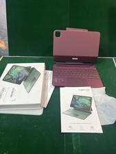 typecase Edge Backlit Keyboard Folio Case w/Trackpad for Apple iPad 11 Burgundy picture