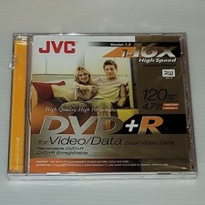 JVC DVD+R 1-16x High-Speed Disc for Video/Data Single Version 1.3 120 Min picture