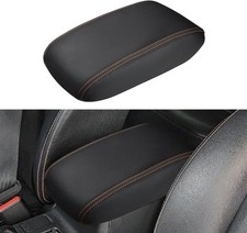INTGET Car Center Console Armrest Cover for Subaru 2012-2017, Orange Stitches  picture