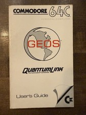 Vintage Commodore 64C GEOS Desktop User’s Guide 1986 / Quantum Link picture