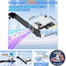 10G Ethernet Network Card 1-Port PCIe 4.0 X1 RJ45 Lan for Server - lekuo picture