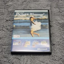 Vintage Microsoft Picture It Premium 10 Photo Editing Software CD Windows PC picture
