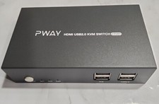 GREATHTEK Dual Monitor HDMI KVM Switch 2 Port, 2 USB 2.0 Hub picture