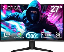Z-Edge 27-Inch Curved Gaming Monitor, 300Hz, FHD 1080P for Ultimate Performance picture