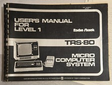TRS-80 User's Manual for Level 1  Radio Shack Micro Computer System 1978  picture