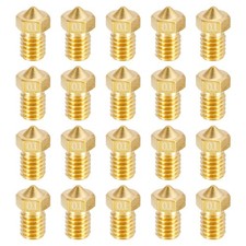 20pcs 3D Printer Nozzle Brass 0.1mm Extruder Print Head for 1.75mm M6 Printer picture