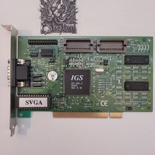 IGS IGA 1682-A SVGA PCI Graphics Video Card IGA1680D3_2LS_4.0 Vintage Desktop picture