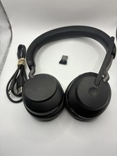 VN Jabra Evolve2 65 TESTED Wireless Bluetooth Headset W USB Adapter Black Bundle picture