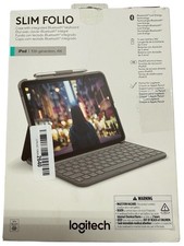 New Logitech Slim Folio Keyboard Case iPad 10th Gen & A16 Bluetooth 920-011368 picture