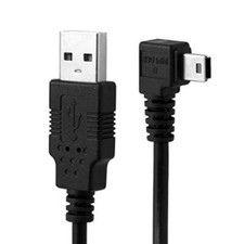 Mini USB B 5pin Male Right Angled 90 Degree to USB 2.0 Male Data Cable 5 Mete... picture
