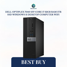 Dell OptiPlex 7040 SFF Core i7 32GB RAM 1TB SSD Windows 11 Desktop Computer WiFi picture