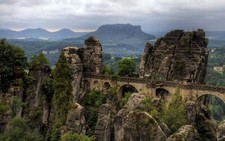 Landscape rock formation bridge nature architecture Custom Gaming Mat Desk picture