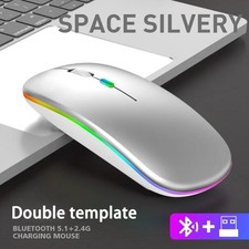 2.4GHz Wireless Optical Mouse USB Rechargeable RGB Cordless Mice For PC Laptop. picture